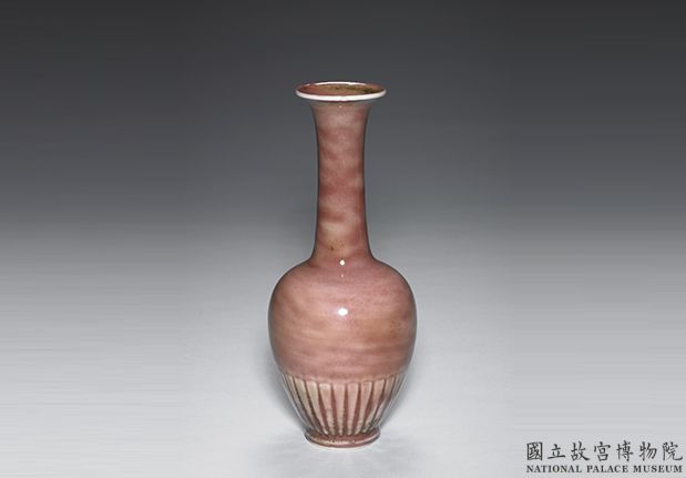 清 康熙  銅紅釉瓶